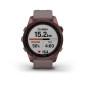 GARMIN Fenix 7S Sapphire Solar Titanium Dark Bronze with Shale Gray GA-010-02539-29