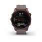 GARMIN Fenix 7S Sapphire Solar Titanium Dark Bronze with Shale Gray GA-010-02539-29