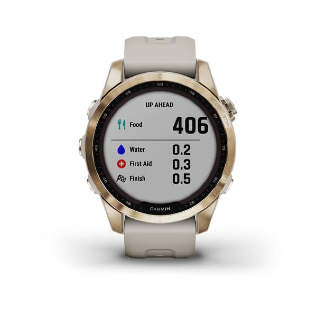 GARMIN Fenix 7S Sapphire Solar Titanium Gold with Light Sand GA-010-02539-21