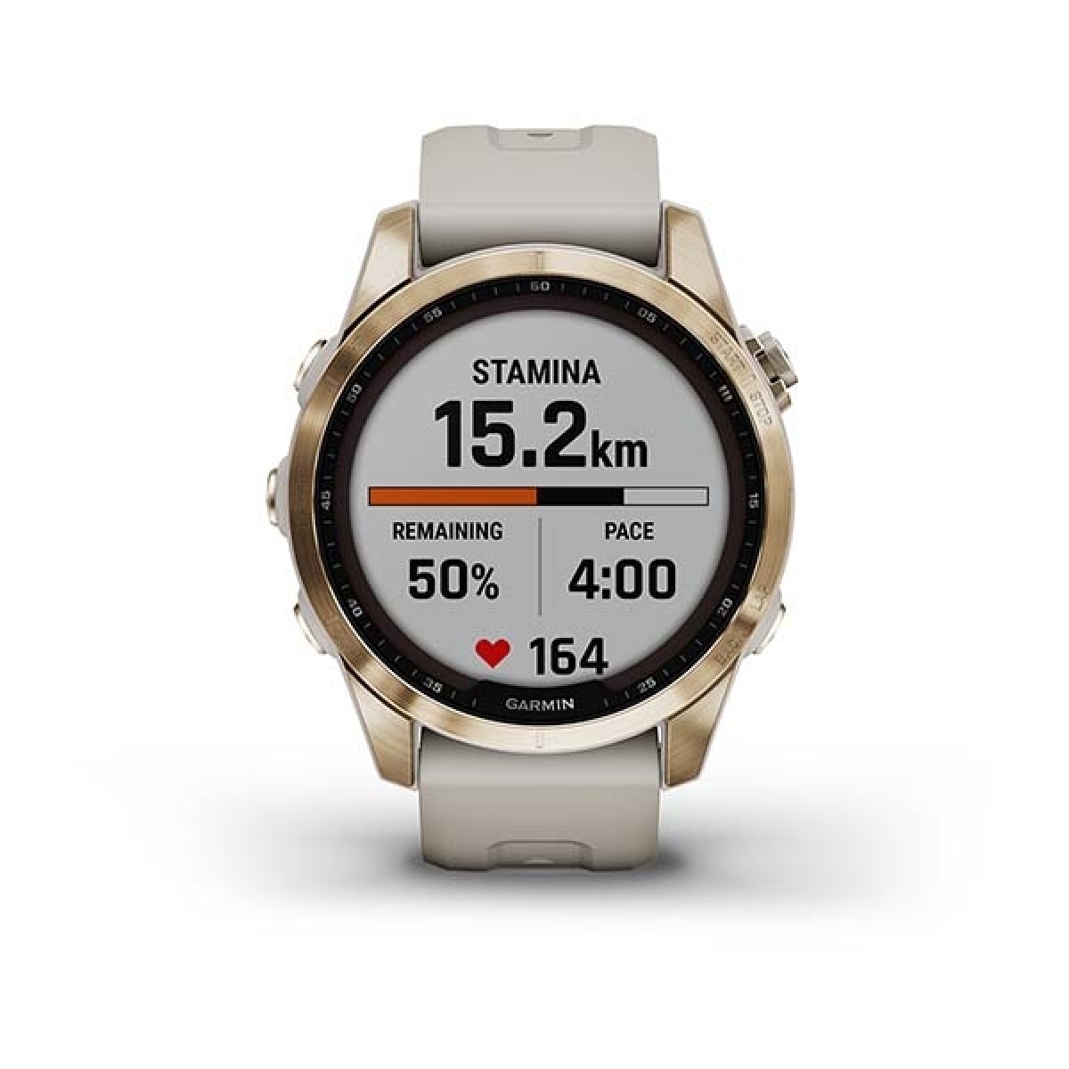 GARMIN Fenix 7S Sapphire Solar Titanium Gold with Light Sand GA-010-02539-21