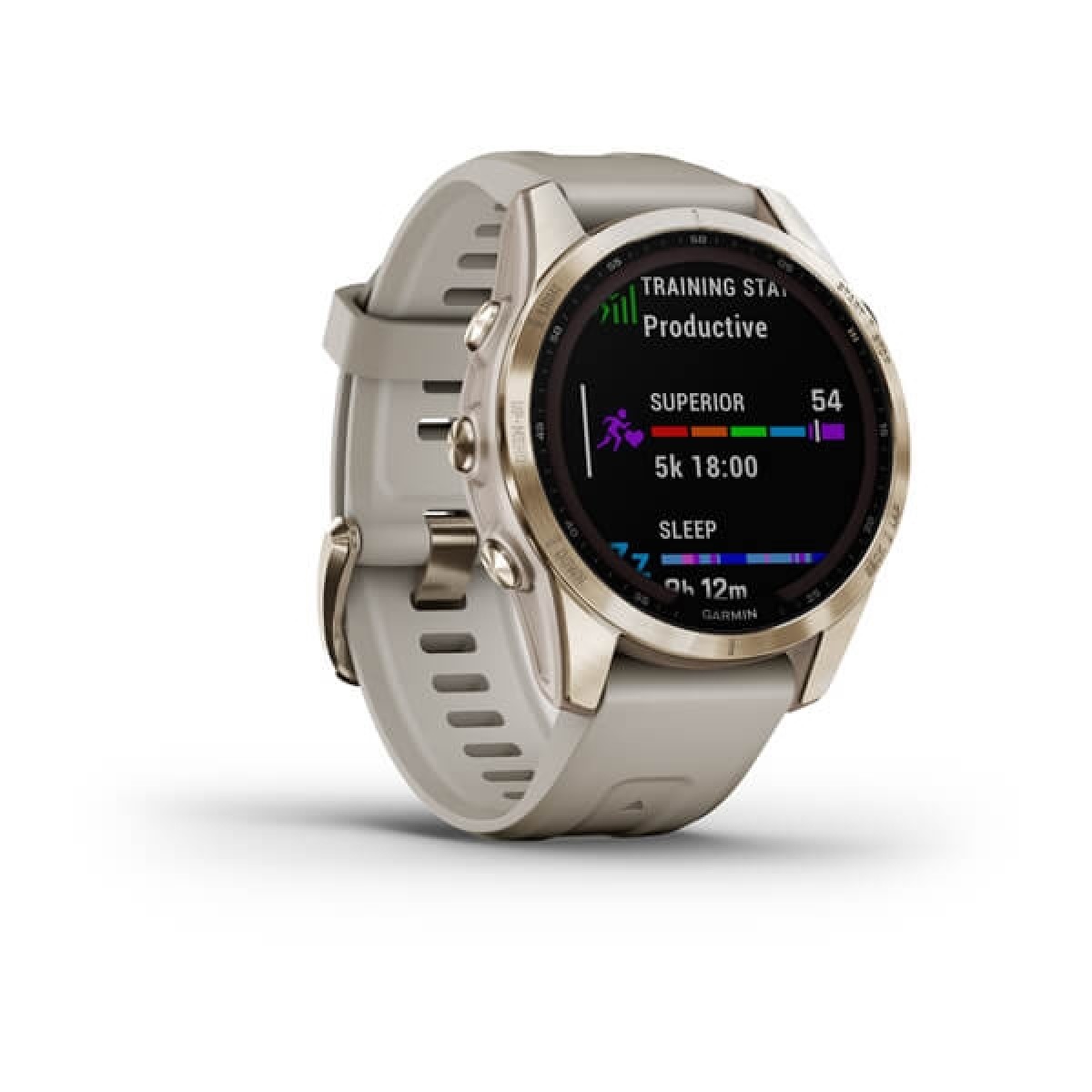 GARMIN Fenix 7S Sapphire Solar Titanium Gold with Light Sand GA-010-02539-21