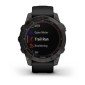 GARMIN Fenix 7 Sapphire Solar Titanium Carbon Gray DLC with Black GA-010-02540-21