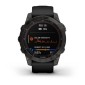 GARMIN Fenix 7 Sapphire Solar Titanium Carbon Gray DLC with Black GA-010-02540-21