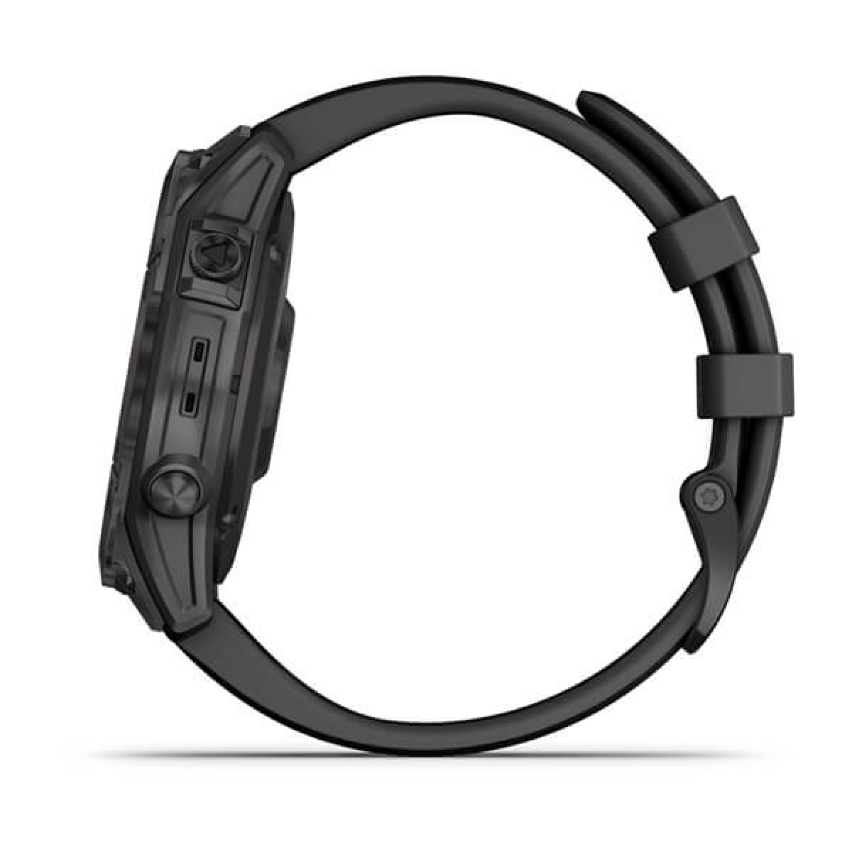 GARMIN Fenix 7 Sapphire Solar Titanium Carbon Gray DLC with Black GA-010-02540-21