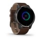 GARMIN Venu 2 Plus Black with Slate Bezel & Brown Leather GA-010-02496-15