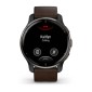 GARMIN Venu 2 Plus Black with Slate Bezel & Brown Leather GA-010-02496-15