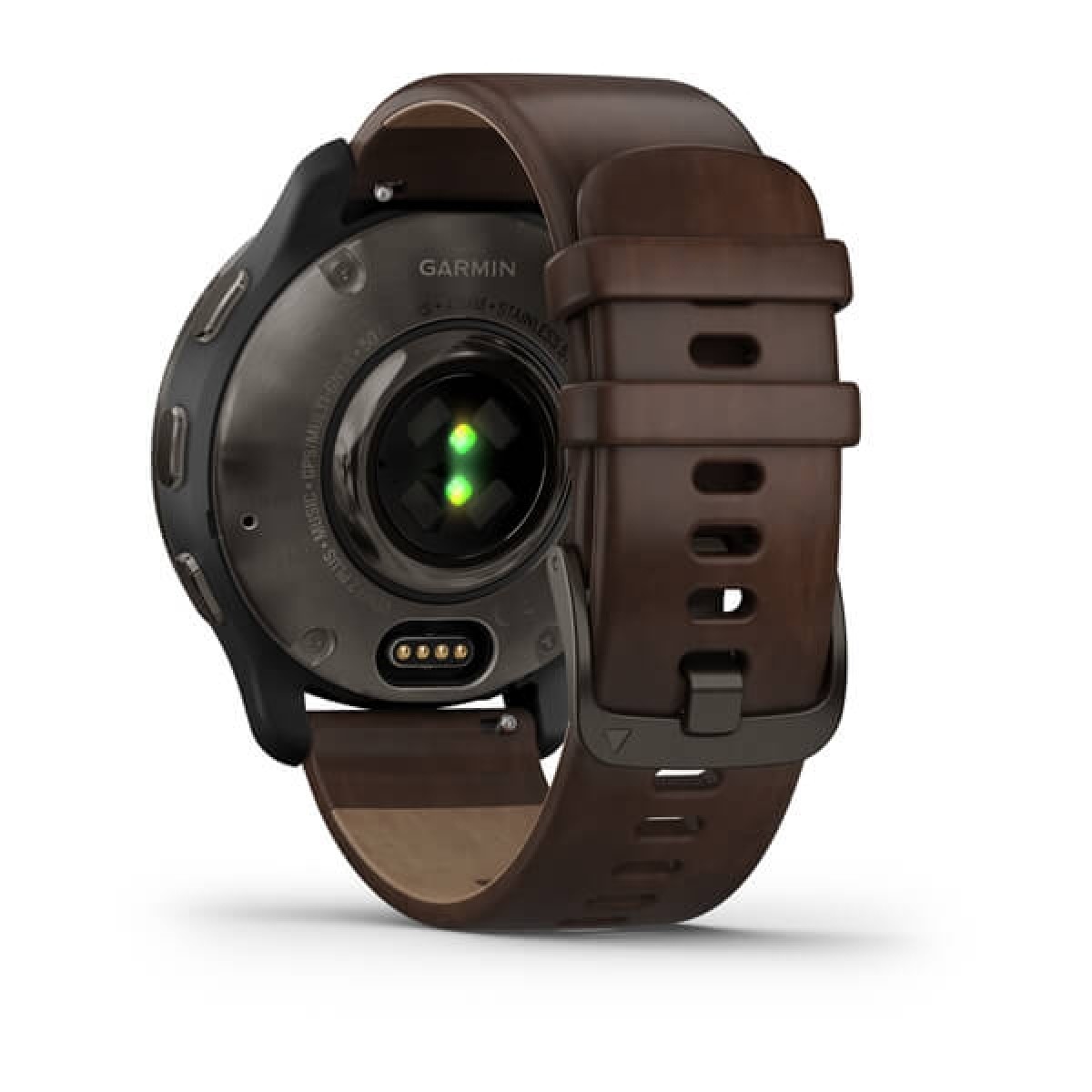 GARMIN Venu 2 Plus Black with Slate Bezel & Brown Leather GA-010-02496-15