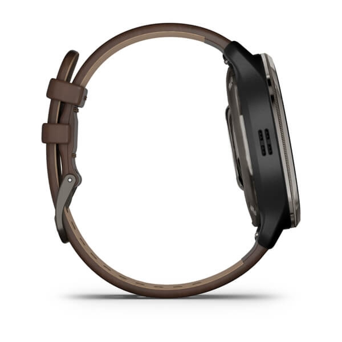 GARMIN Venu 2 Plus Black with Slate Bezel & Brown Leather GA-010-02496-15