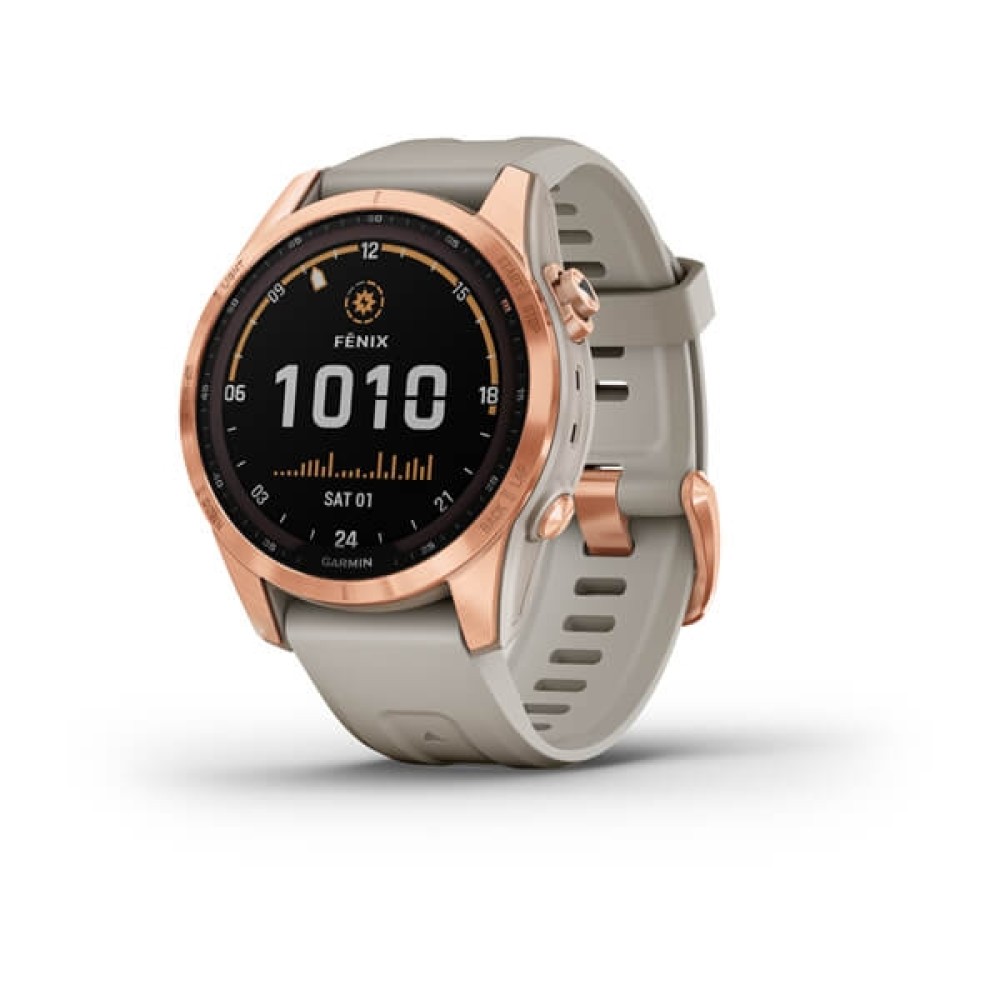 GARMIN Fenix 7S Solar Rose Gold with Light Sand GA-010-02539-11