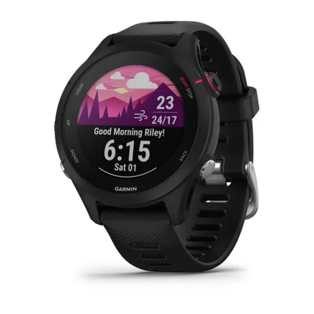 GARMIN Forerunner 255s Music Black Silicone Strap GA-010-02641-32