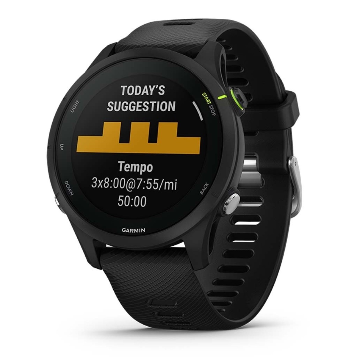 GARMIN Forerunner 255 Music Black Silicone Strap GA-010-02641-30