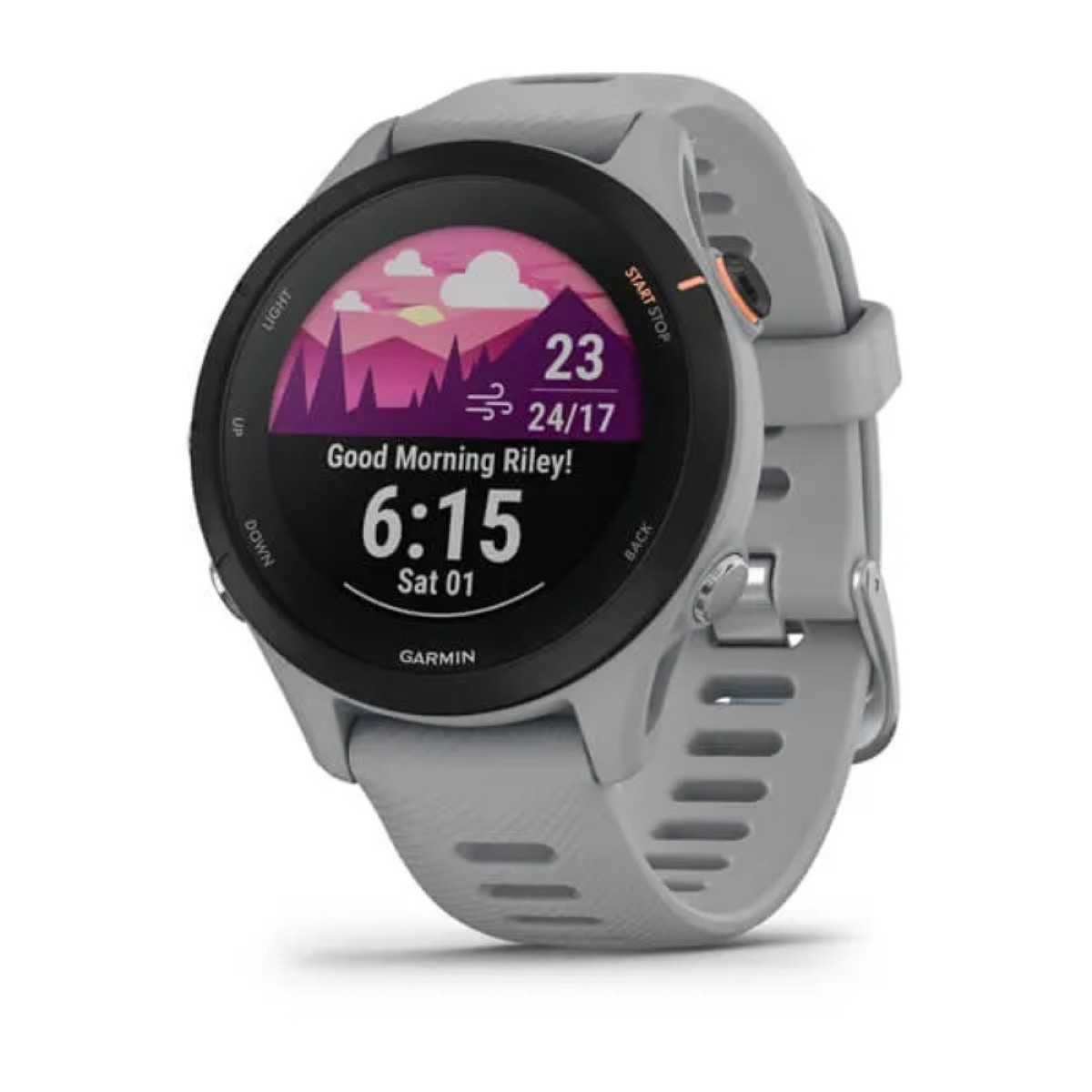 GARMIN Forerunner 255s Powder Grey Silicone Strap GA-010-02641-12