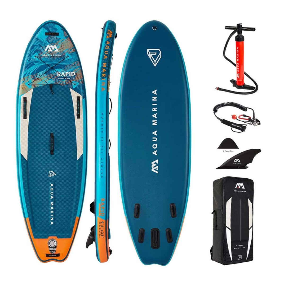 Φουσκωτή Σανίδα SUP Rapid 9’6”​​​​​​​ Aqua Marina 28203