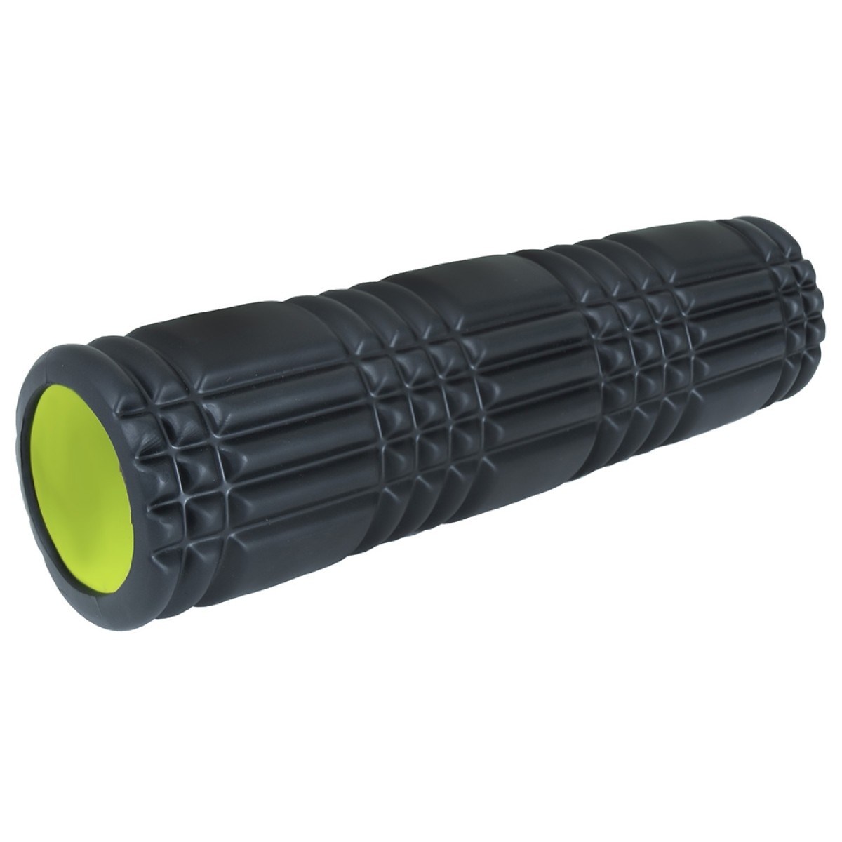 AMILA Foam Roller Plexus 45 Φ14x45cm Μαύρο/Λάιμ 96827