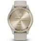 GARMIN Vivomove Trend Cream Gold Stainless Steel Bezel with French Grey Case and Silicone Band GA-010-02665-02