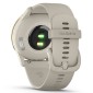 GARMIN Vivomove Trend Cream Gold Stainless Steel Bezel with French Grey Case and Silicone Band GA-010-02665-02