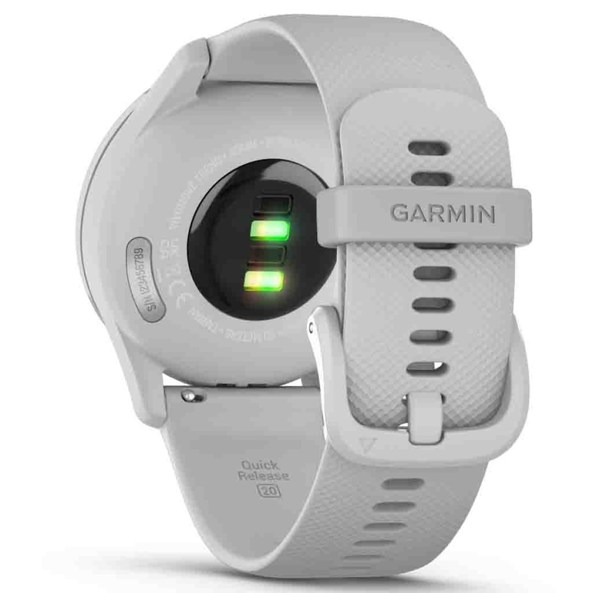 GARMIN Vivomove Trend Silver Stainless Steel Bezel with Mist Grey Case and Silicone Band GA-010-02665-03