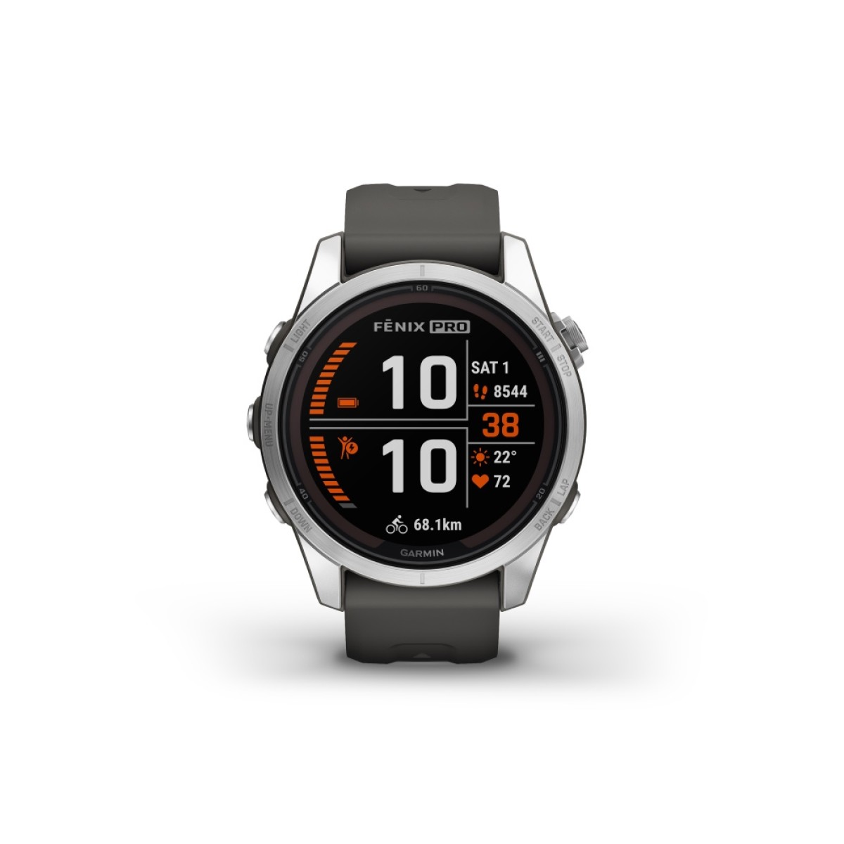 GARMIN Fenix 7S Pro Solar Silver with Graphite GA-010-02776-01