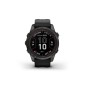 GARMIN Fenix 7S Pro Sapphire Solar Titanium Carbon Gray DLC with Black GA-010-02776-11