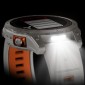 GARMIN Fenix 7 Pro Sapphire Solar Titanium with Fog Gray and Ember Orange GA-010-02777-21