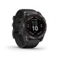 GARMIN Fenix 7X Pro Sapphire Solar Titanium Carbon Gray DLC with Black GA-010-02778-11