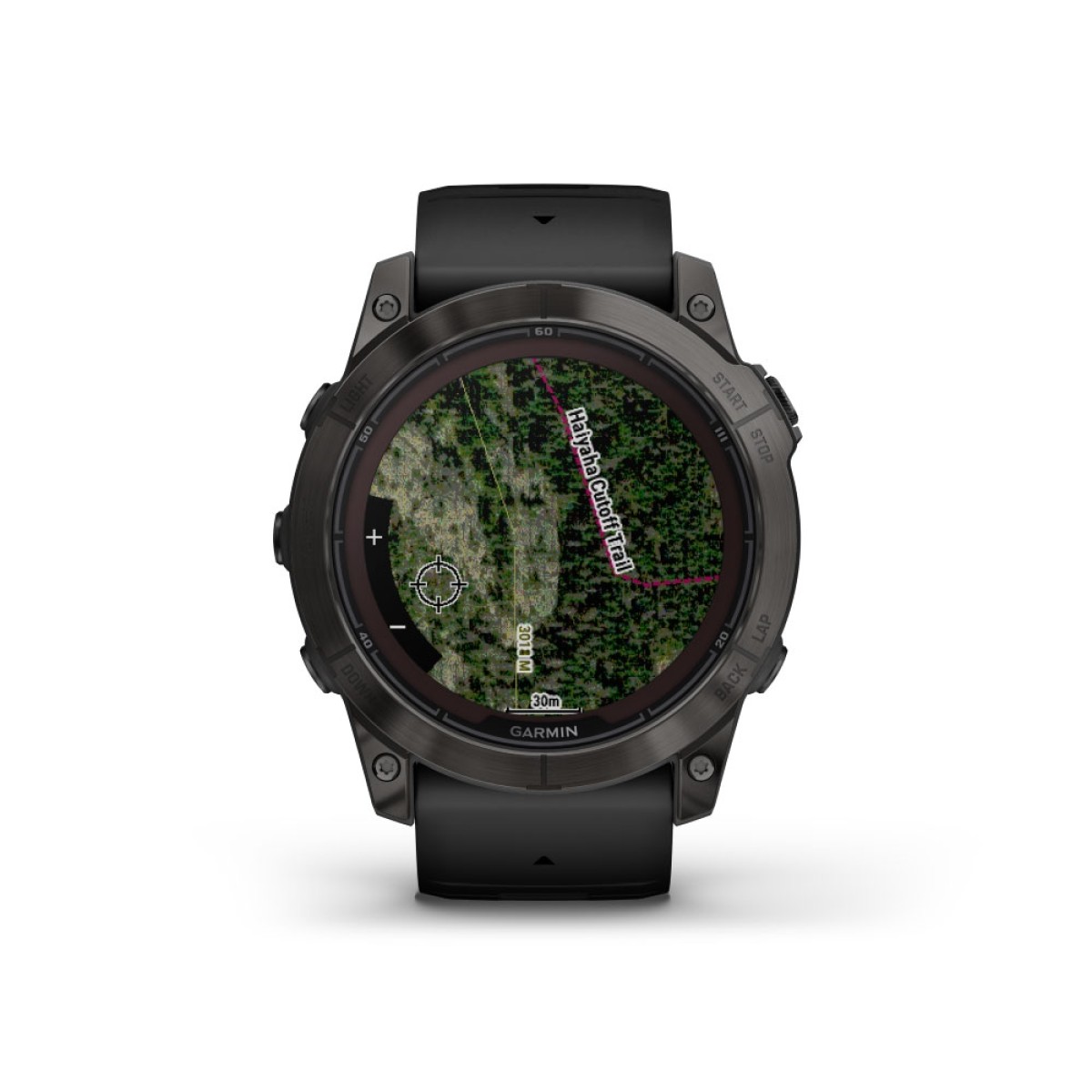 GARMIN Fenix 7X Pro Sapphire Solar Titanium Carbon Gray DLC with Black GA-010-02778-11