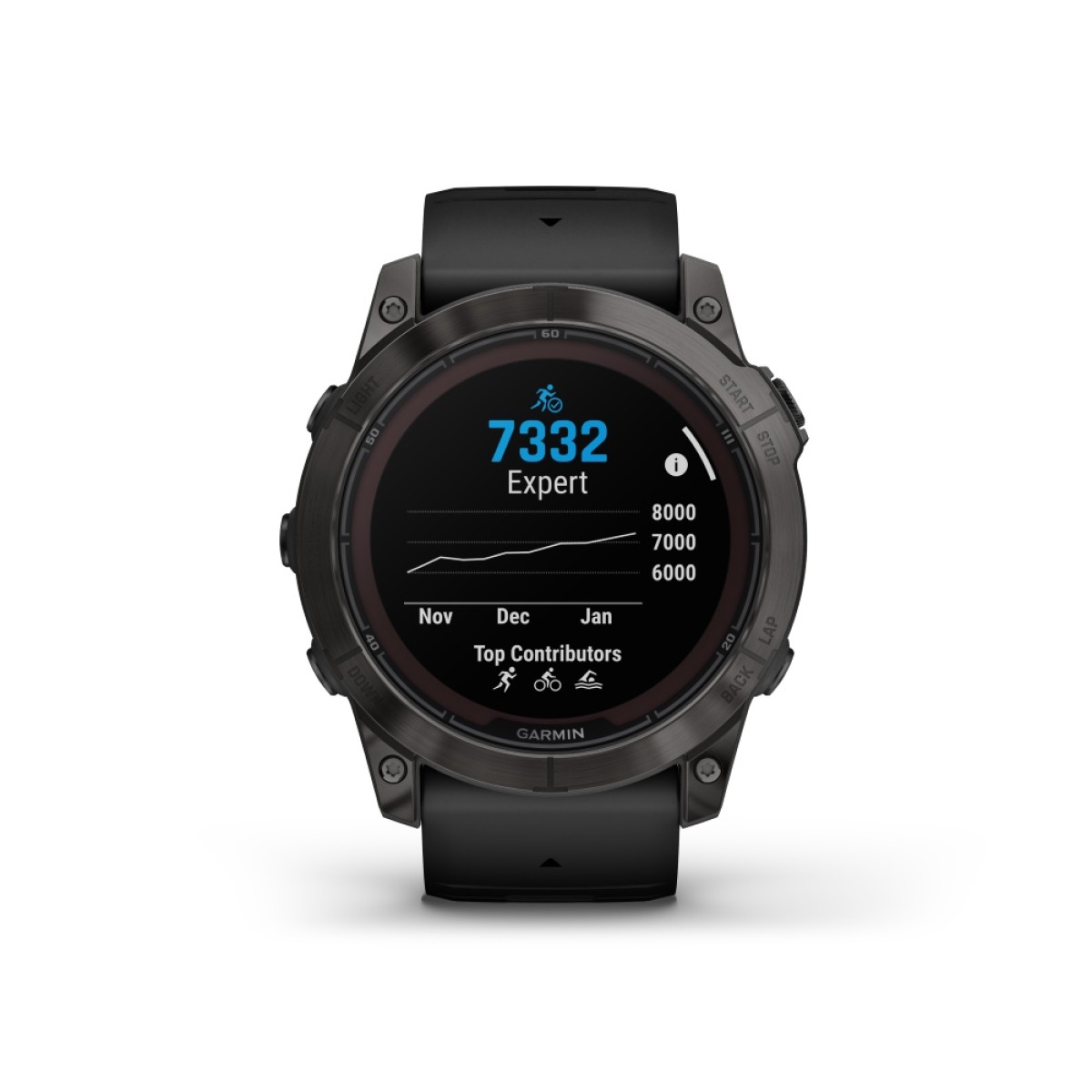 GARMIN Fenix 7X Pro Sapphire Solar Titanium Carbon Gray DLC with Black GA-010-02778-11