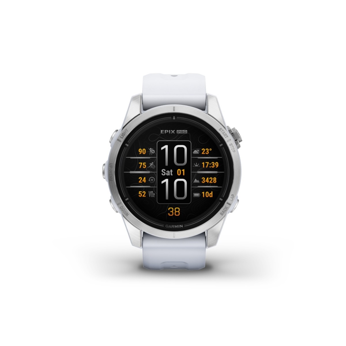 GARMIN Epix™ Pro 42 mm Silver with Whitestone GA-010-02802-01