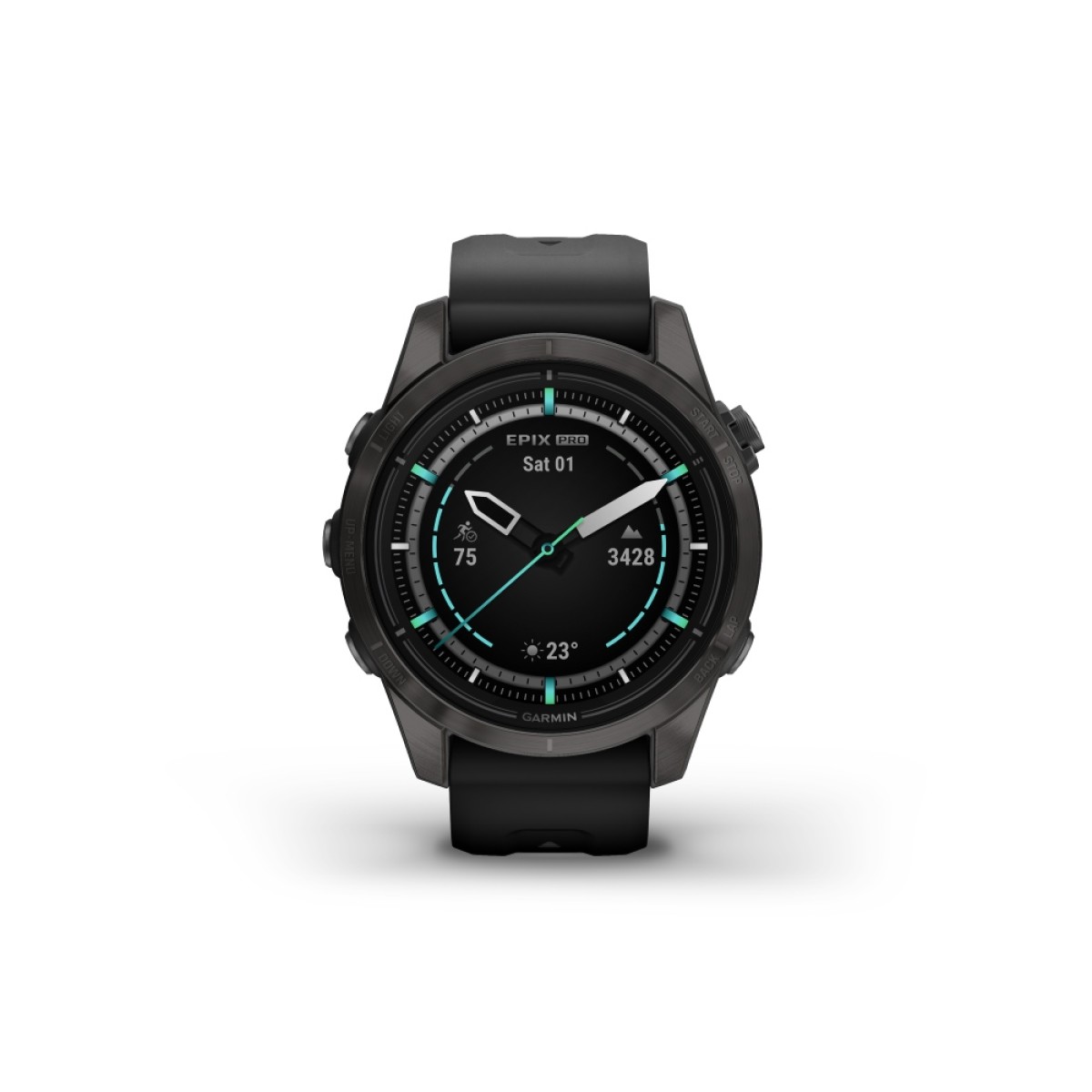 GARMIN Epix™ Pro Sapphire Edition 42 mm Carbon Gray DLC Titanium with Black GA-010-02802-15