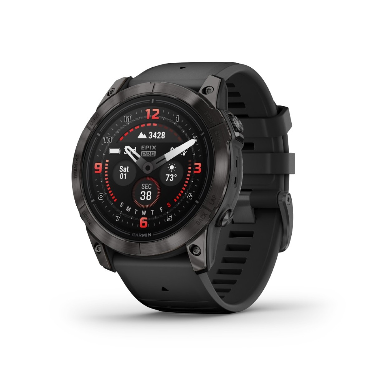 GARMIN Epix™ Pro Sapphire Edition 51 mm Carbon Gray DLC Titanium with Black GA-010-02804-01