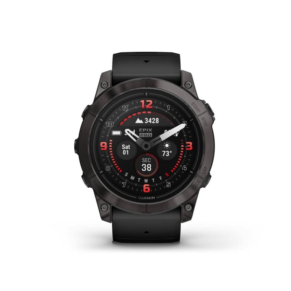 GARMIN Epix™ Pro Sapphire Edition 51 mm Carbon Gray DLC Titanium with Black GA-010-02804-01