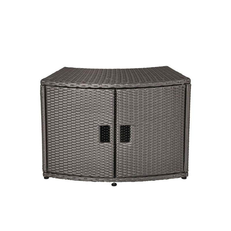 MSpa Wicker Cabinet Storage Unit – for round Spa 92x30x22cm 105811