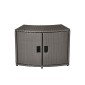 MSpa Wicker Cabinet Storage Unit – for round Spa 92x30x22cm 105811