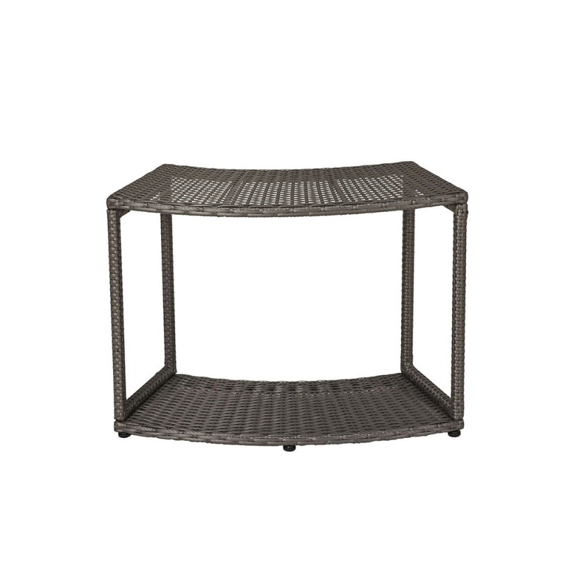 MSpa Wicker Open Storage Unit – for round Spa καφέ 80x30x58cm 105812