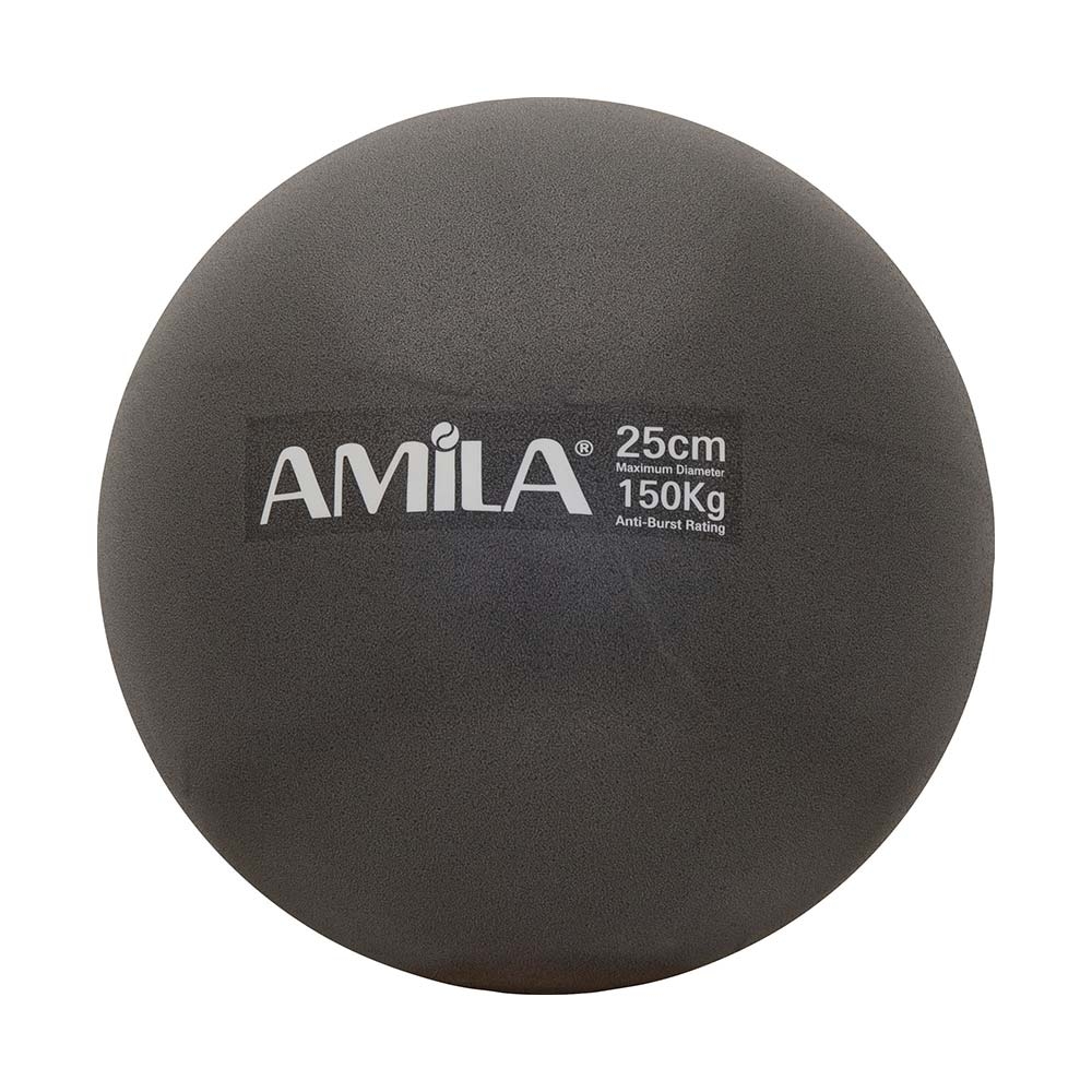 Μπάλα Γυμναστικής AMILA Pilates Ball 25cm Μαύρη Bulk 95819