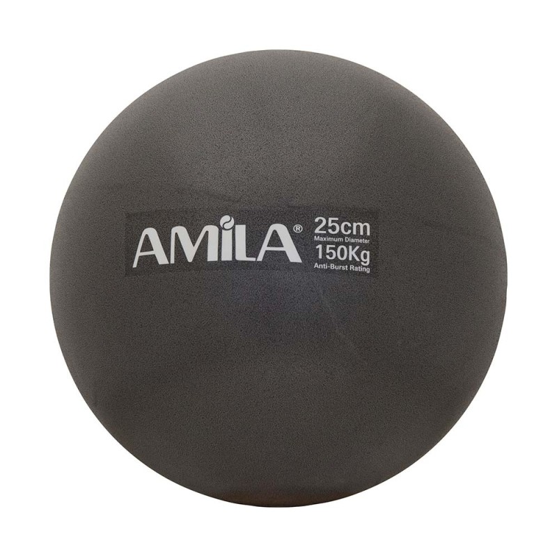 Μπάλα Γυμναστικής AMILA Pilates Ball 25cm Μαύρη Bulk 95819