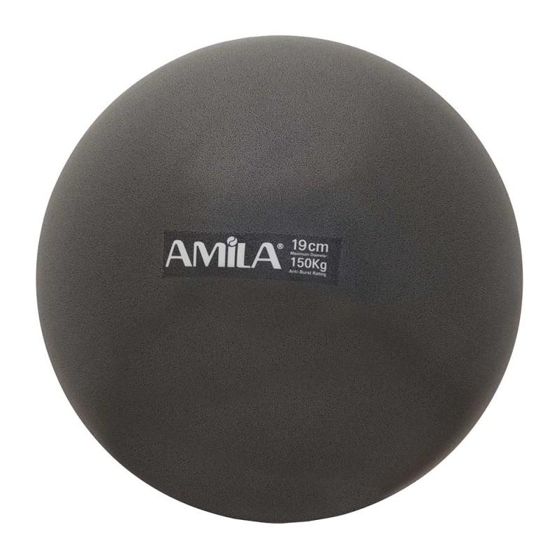 Μπάλα Γυμναστικής AMILA Pilates Ball 19cm Μαύρη Bulk 95805