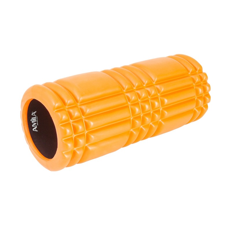 Foam Roller Plexus Φ14x33cm Πορτοκαλί/Μαύρο AMILA 96821