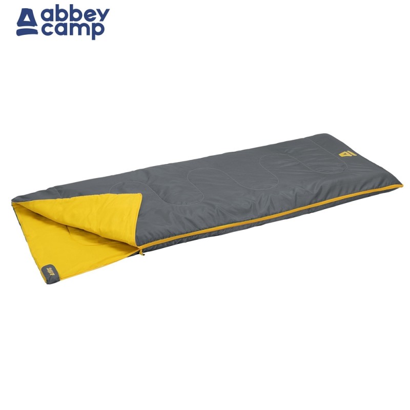 Sleeping Bag Eνηλίκων (γκρι/κίτρινο) ABBEY® Camp GRG