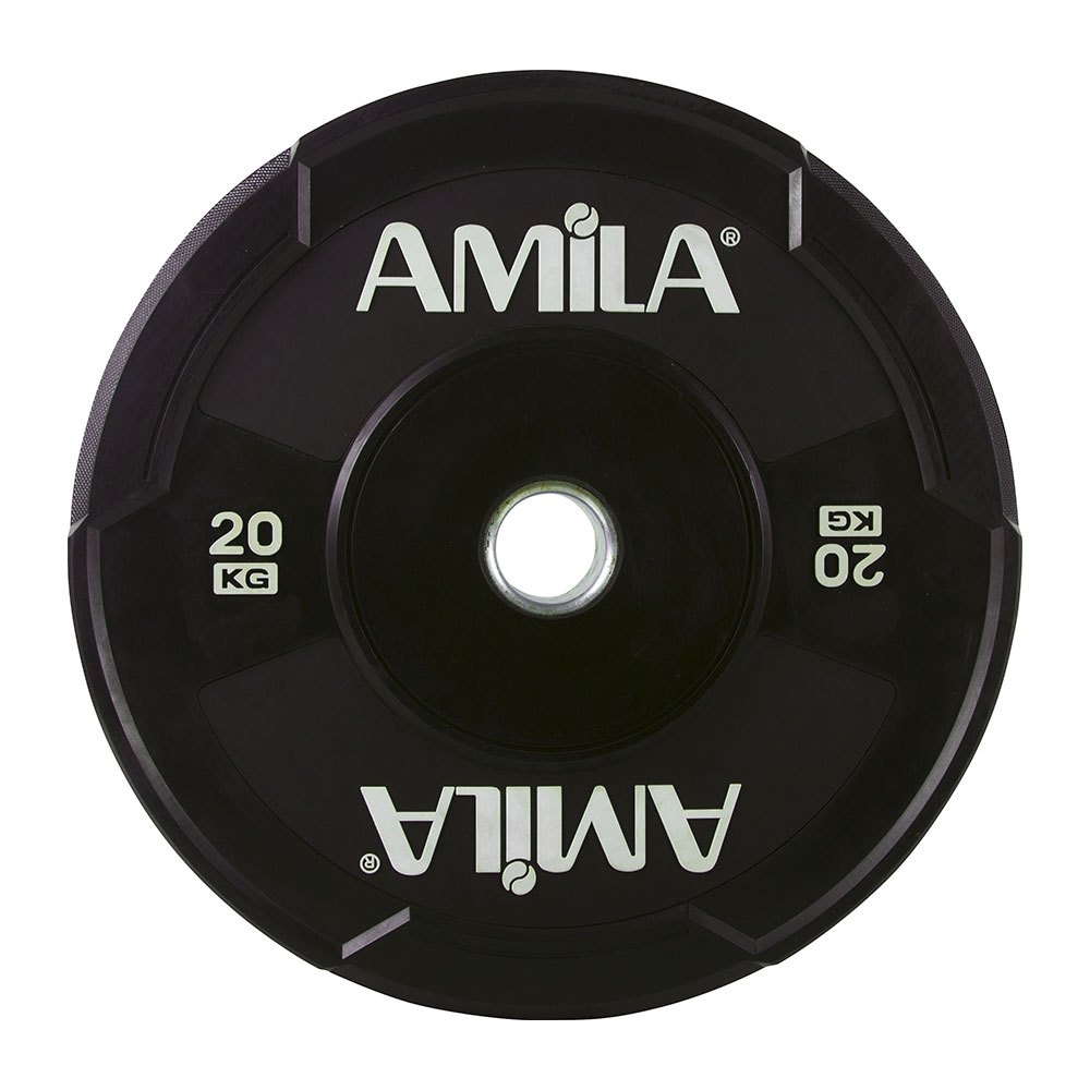 Επαγγελματικός Δίσκος AMILA Black W Bumper 50mm 20Kg 90308