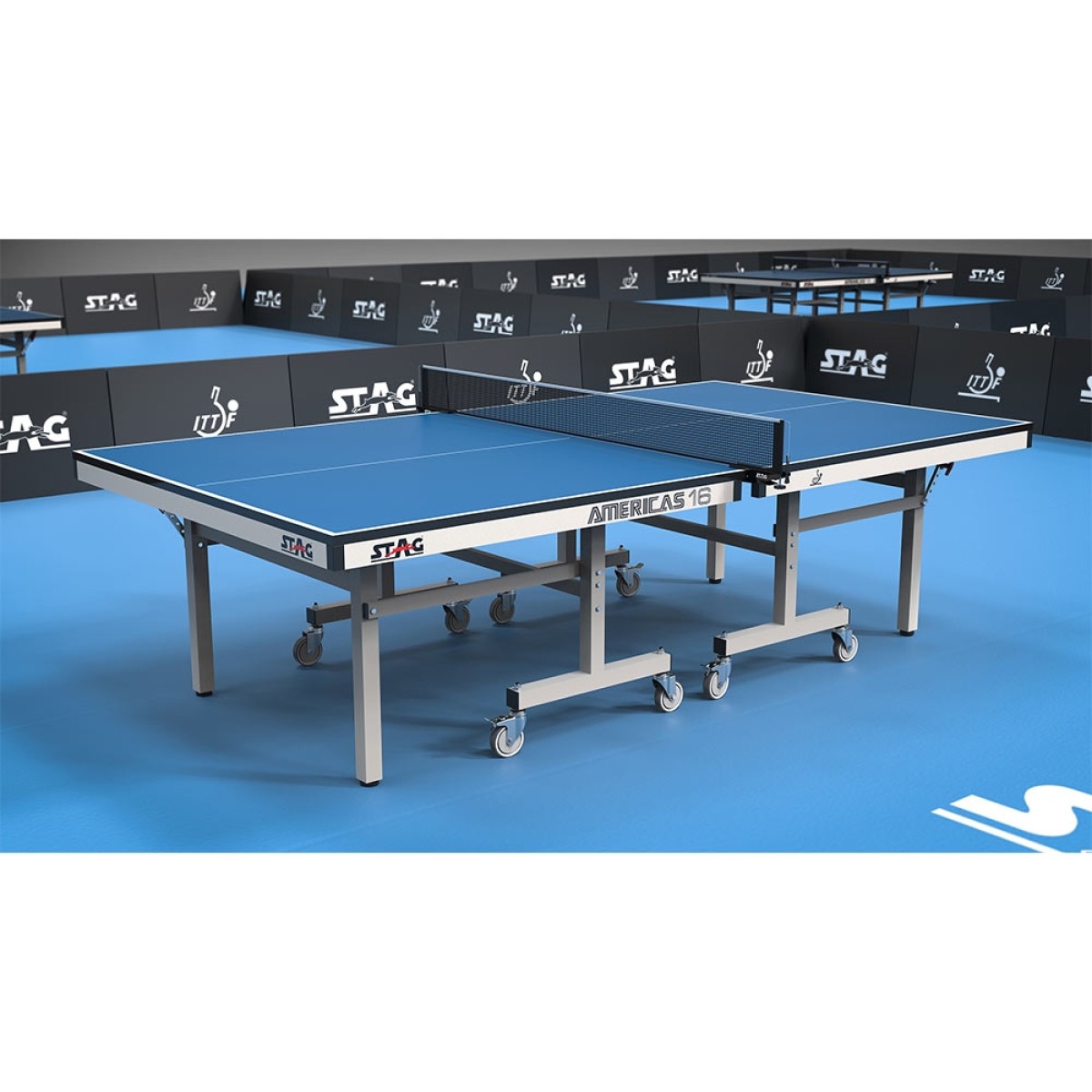 Τραπέζι Ping Pong Εσωτερικού Χώρου Stag Americas Μπλε 42884