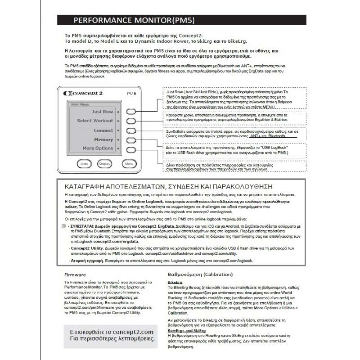 Concept2 Monitor PM5