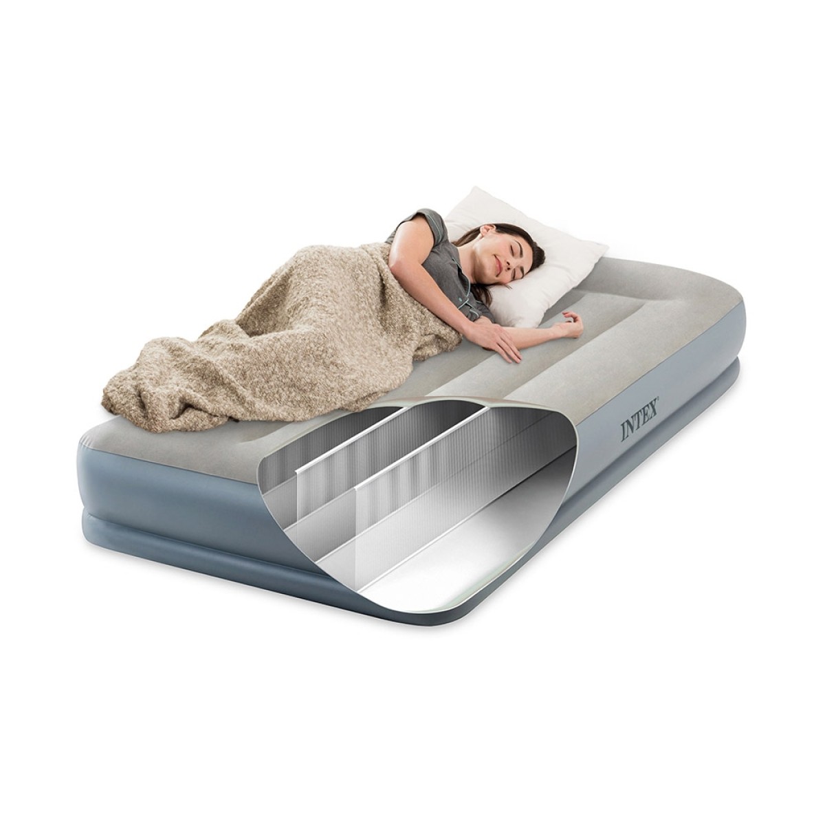 Φουσκωτό Στρώμα Ύπνου Intex Pillow Rest Mid-Rise Twin 64116