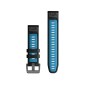 GARMIN Watch Bands QuickFit 22mm Black/Cirrus Blue GA-010-13280-05