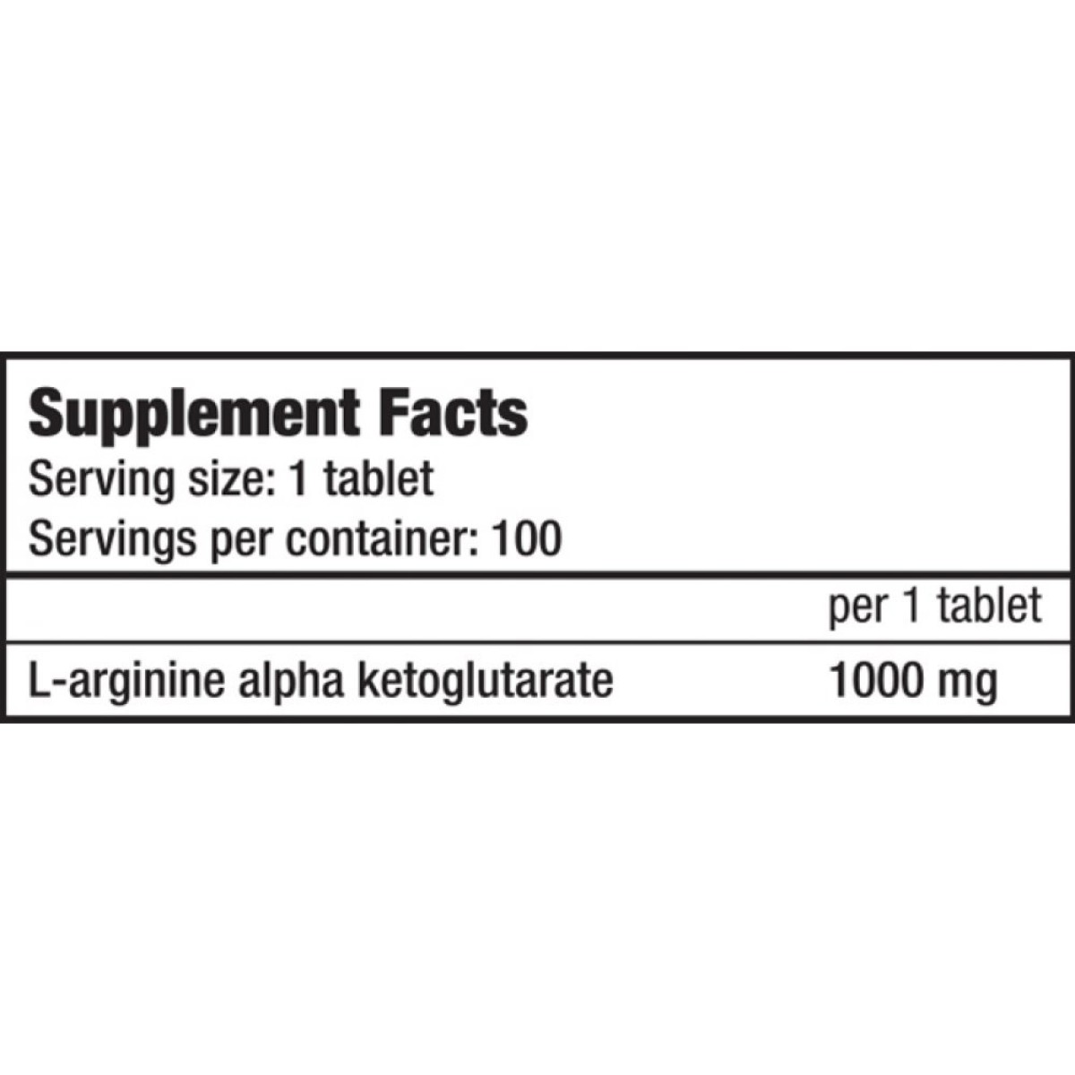 AAKG 1000mg 100tabs (Biotech Usa)