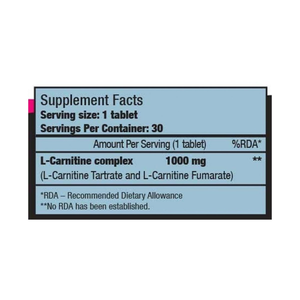 L-Carnitine 1000mg 60tabs (BioTech USA)