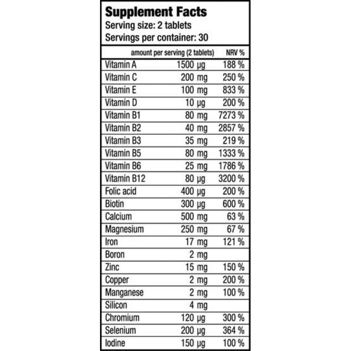 Multivitamin for Woman 60tabs (Biotech Usa)