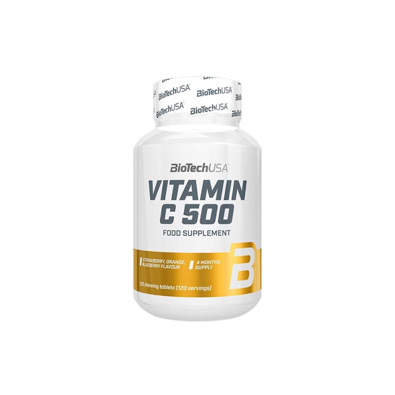 Vitamin C 500 120 Chewing Tabs (Biotech Usa)