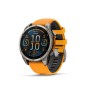 GARMIN Fenix 8 47mm Amoled Sapphire Titanium with Spark Orange and Graphite GA-010-02904-11