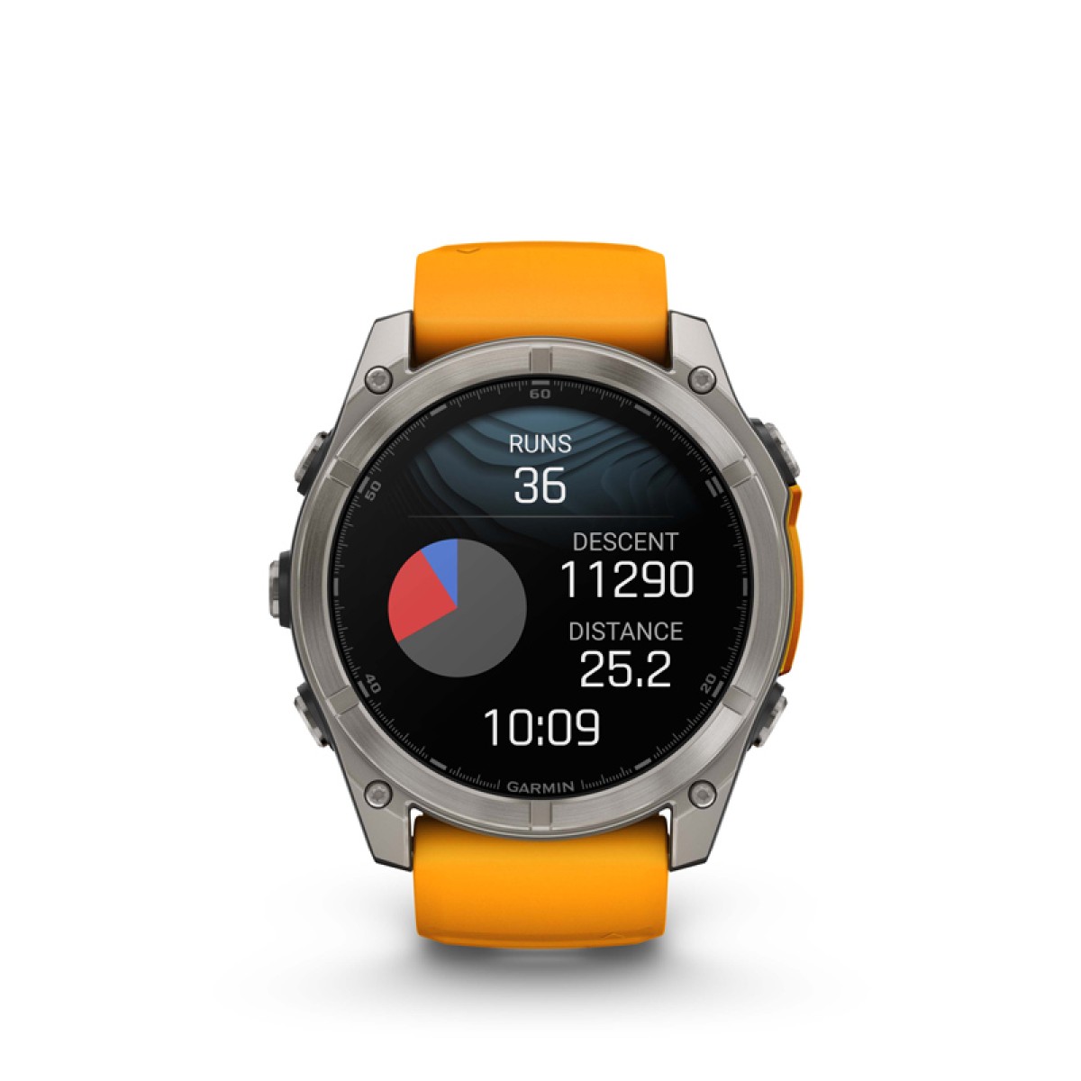 GARMIN Fenix 8 51mm Amoled Sapphire Titanium with Spark Orange and Graphite GA-010-02905-11